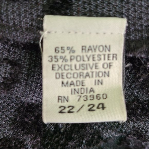 Soft by Avenue Black Brocade Jacket Embroidery Beaded Plus Size 22/24 - Picture 8 of 9